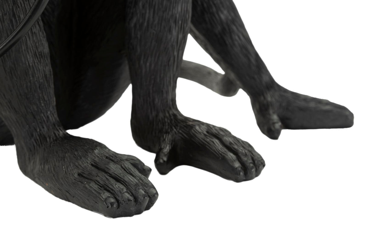 LAMPADA DA TAVOLO MONKEY SEDUTA NERO - FERRETTI