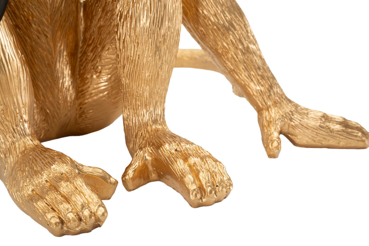 LAMPADA DA TAVOLO MONKEY SEDUTA ORO - FERRETTI