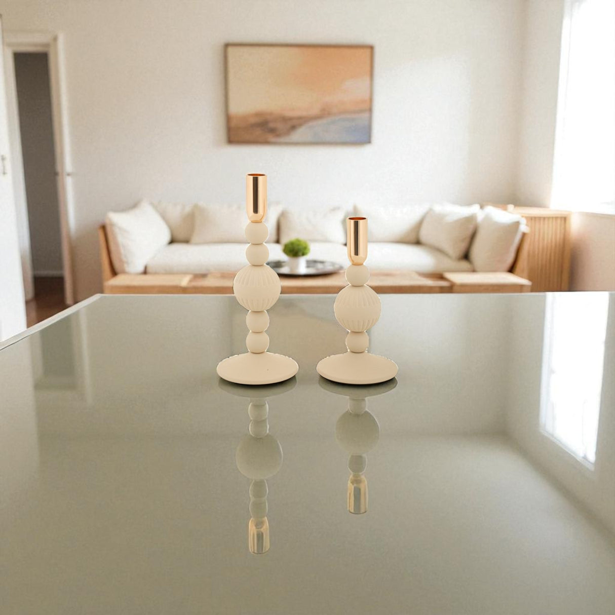 P/CAND ASTER CREMA SET 2 PZ - FERRETTI