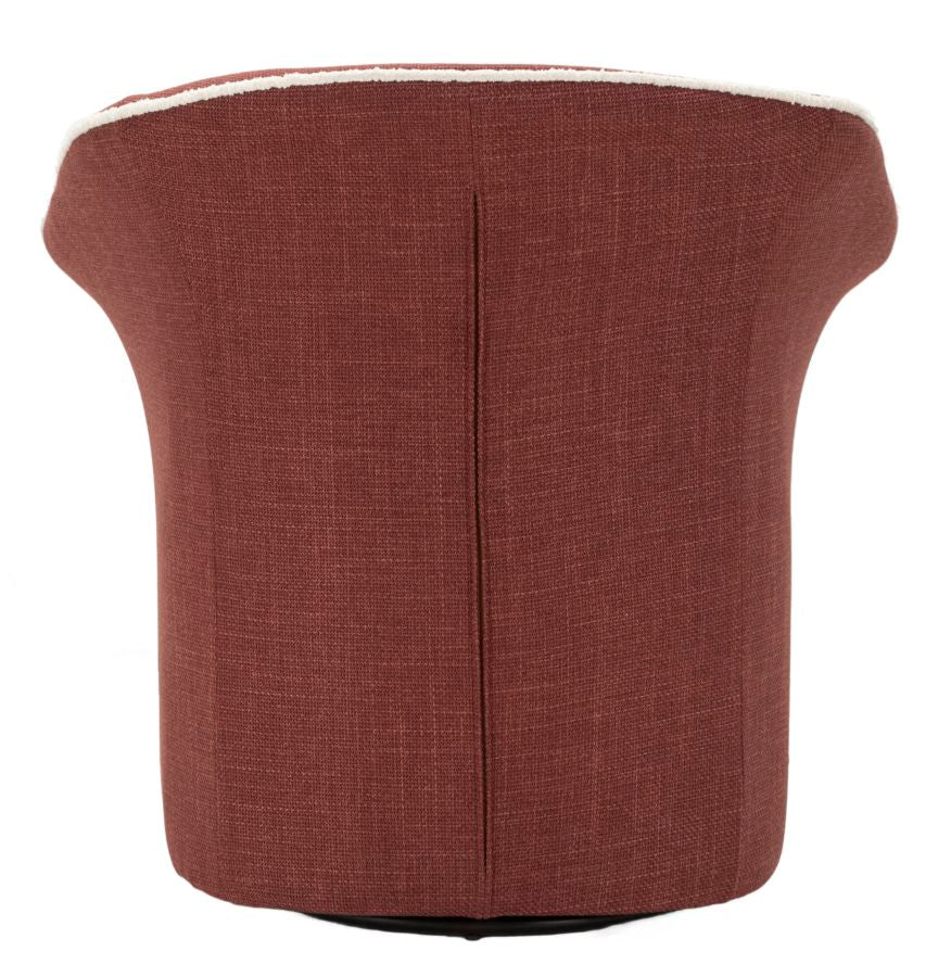 POLTRONA GIREVOLE SIENA BORDEAUX - FERRETTI