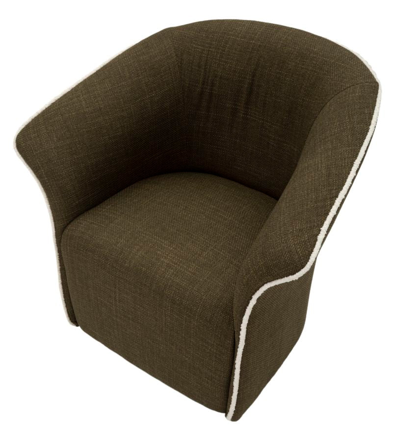 POLTRONA GIREVOLE SIENA VERDE - FERRETTI