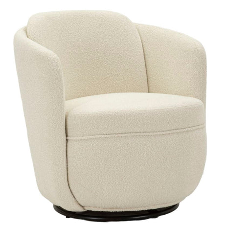 POLTRONA GIREVOLE TORINO CREMA CM 70X72X75 (ALTEZZA SEDUTA CM 44