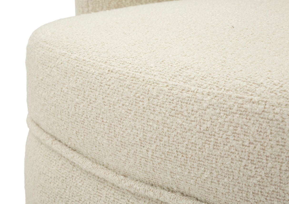 POLTRONA GIREVOLE TORINO CREMA - FERRETTI