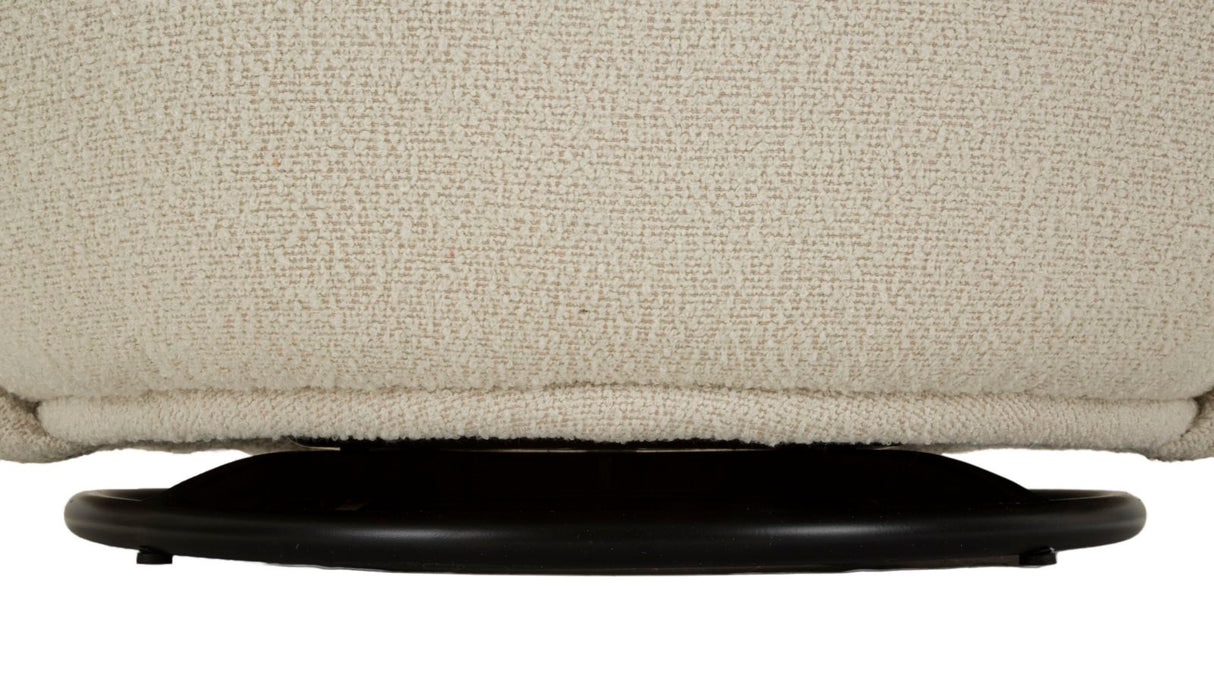 POLTRONA GIREVOLE TORINO CREMA - FERRETTI