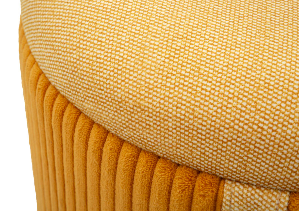 PUFF C/CONTENITORE BOLZANO SENAPE SET 2 PZ - FERRETTI