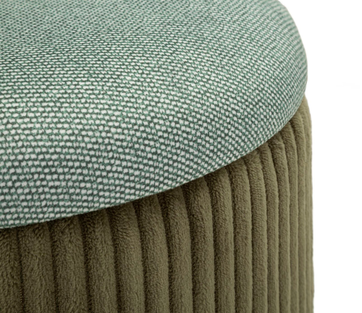 PUFF C/CONTENITORE BOLZANO VERDE SET 2 PZ - FERRETTI