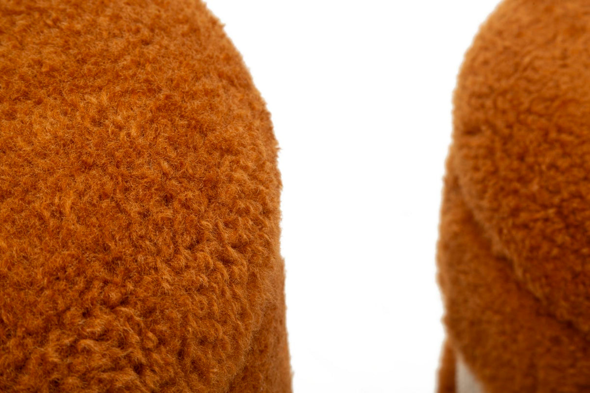 PUFF C/CONTENITORE SAINT-MORITZ MARRONE SET 2 PZ - FERRETTI