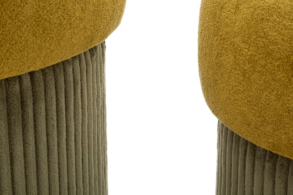 PUFF C/CONTENITORE ASPEN VERDE SET 2 PZ - FERRETTI