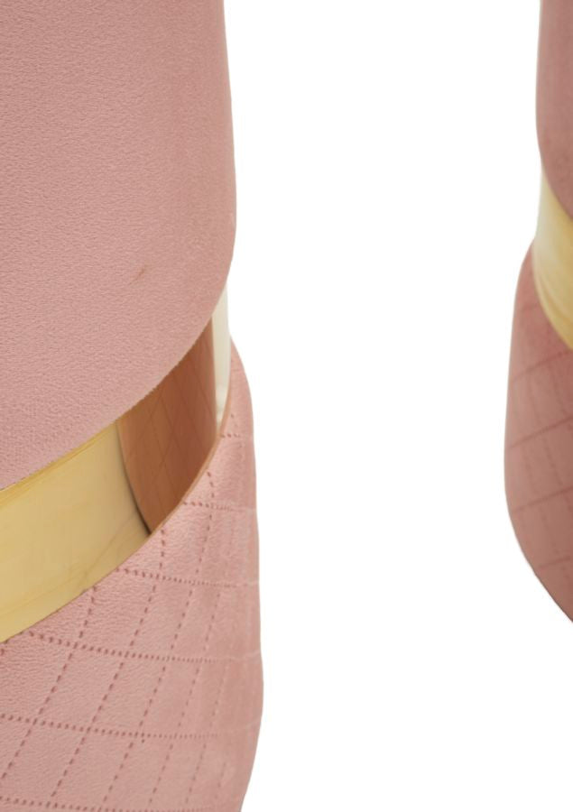 PUFF C/CONTENITORE SHEFFILD ROSA SET 2 PZ - FERRETTI