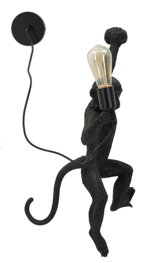 LAMPADA DA MURO MONKEY NERA - FERRETTI