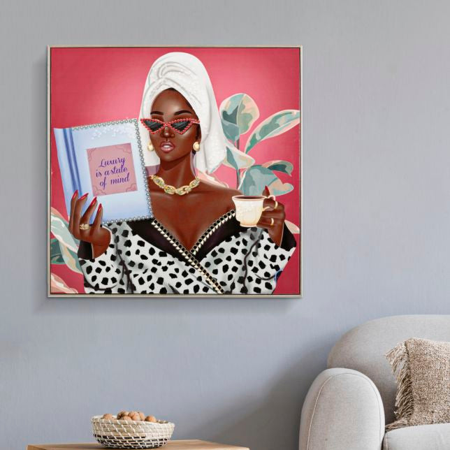 DIPINTO SU TELA LACCATO LUXURY SPA C/CORNICE -B- FERRETTI