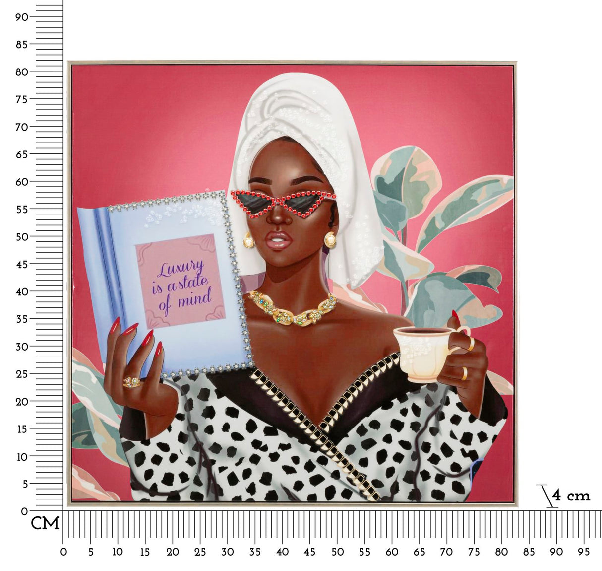 DIPINTO SU TELA LACCATO LUXURY SPA C/CORNICE -B- FERRETTI