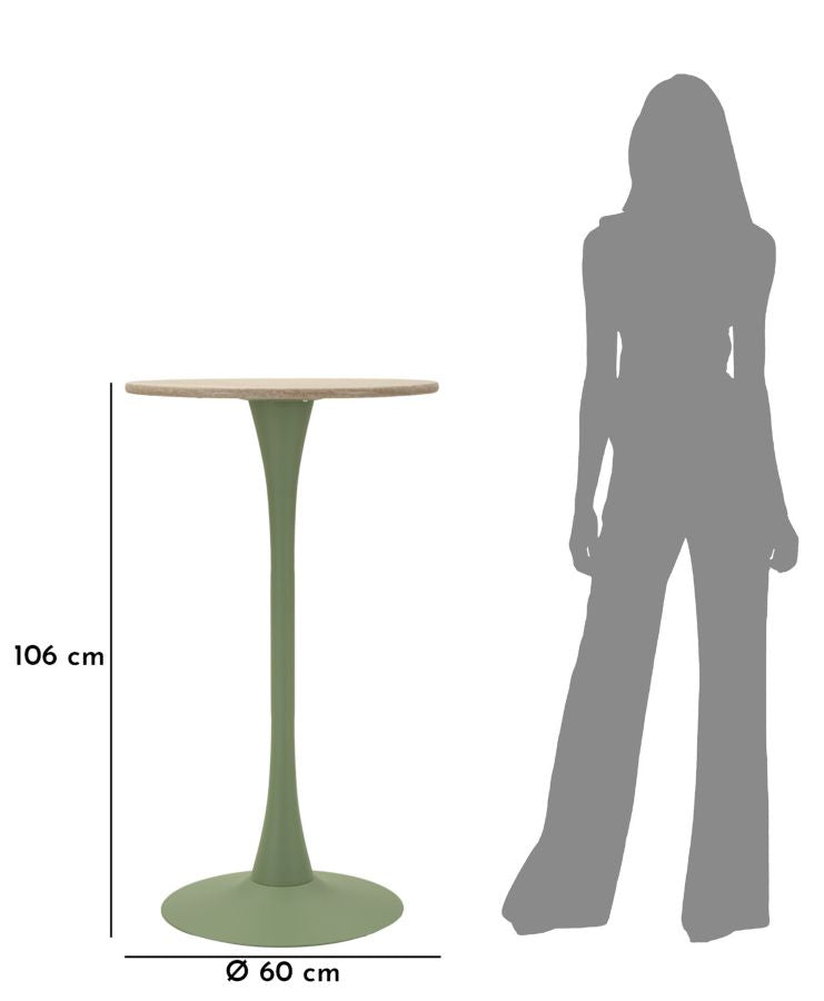 TAVOLO BAR ALASKA VERDE - FERRETTI