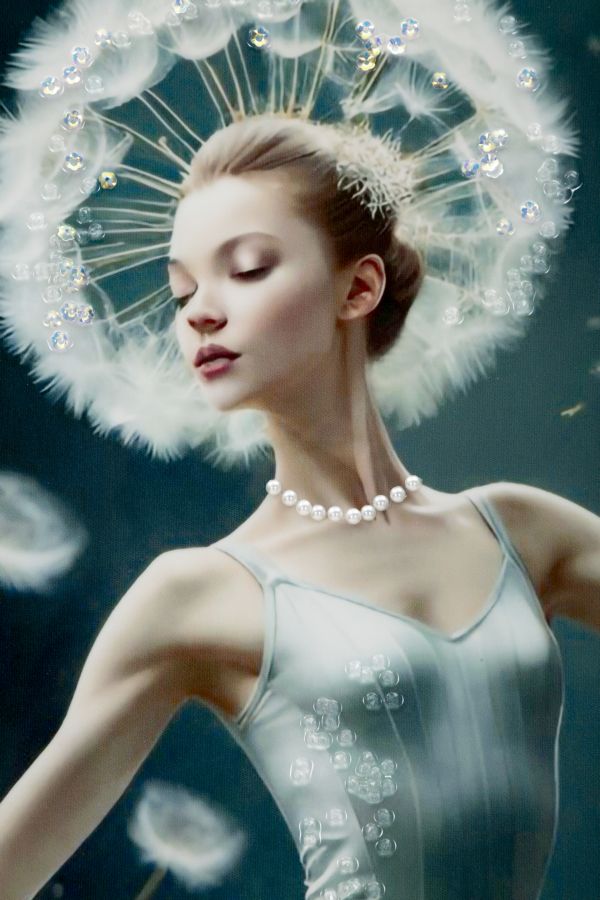 DIPINTO SU TELA LACCATO DANCING C/CORNICE -B- FERRETTI