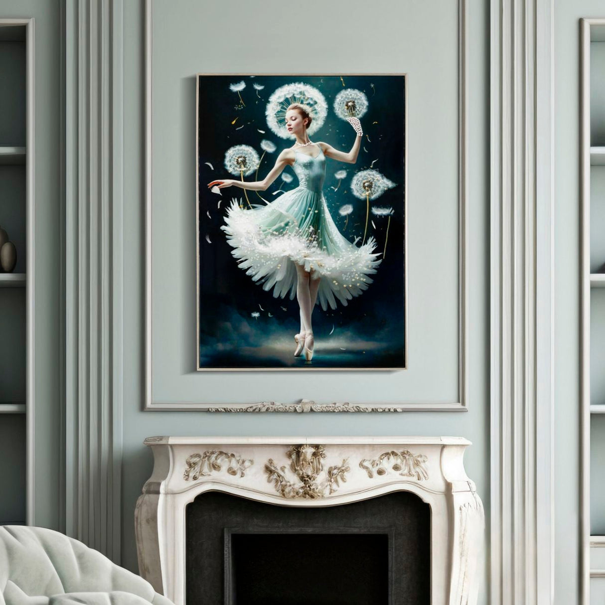 DIPINTO SU TELA LACCATO DANCING C/CORNICE -B- FERRETTI