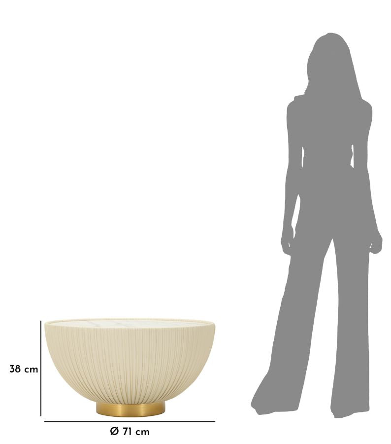 TAVOLINO DA CAFFÈ ELGE CM Ø 71X38 - FERRETTI