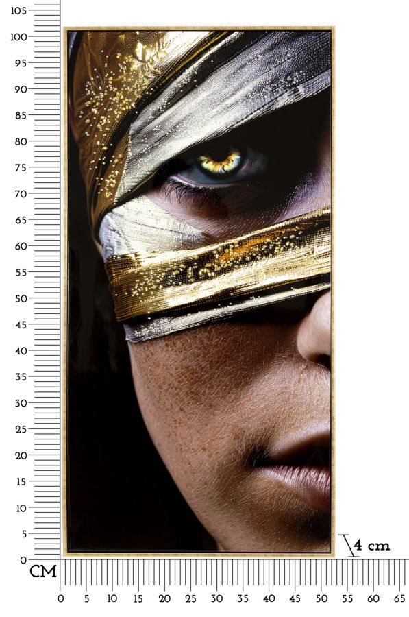 DIPINTO SU TELA LACCATO NAIROBI C/CORNICE -A- FERRETTI