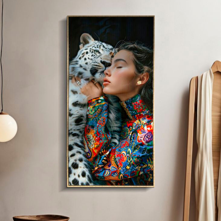 DIPINTO SU TELA LACCATO MOIRA C/CORNICE -A- FERRETTI