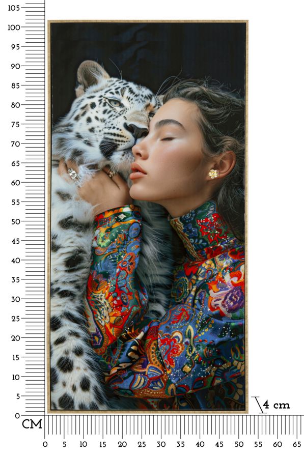 DIPINTO SU TELA LACCATO MOIRA C/CORNICE -A- FERRETTI