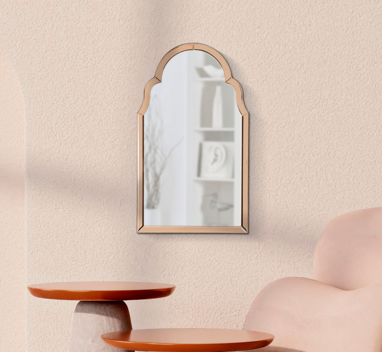 SPECCHIO DA MURO TANGERI ROSA - FERRETTI