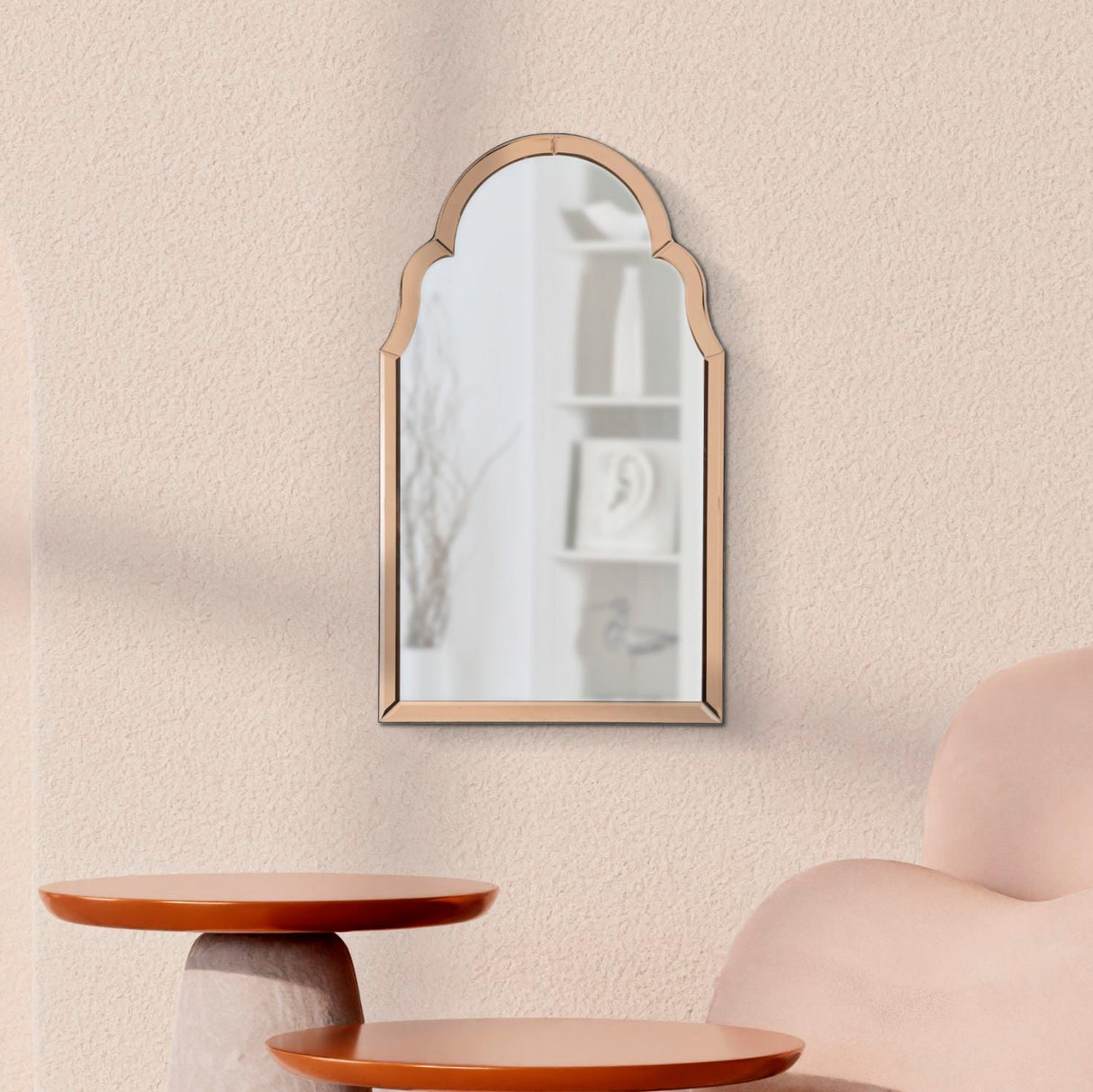 SPECCHIO DA MURO TANGERI ROSA CM 47X1X180 - FERRETTI