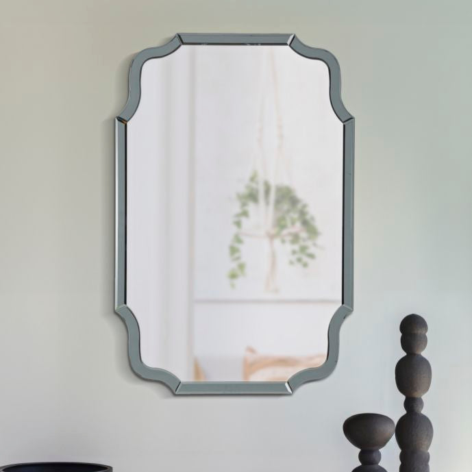 SPECCHIO DA MURO ISTANBUL GRIGIO CM 60X1X90 - FERRETTI