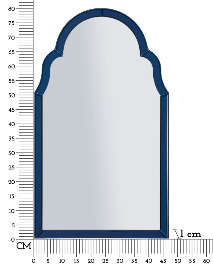 SPECCHIO DA MURO TANGERI BLU - FERRETTI