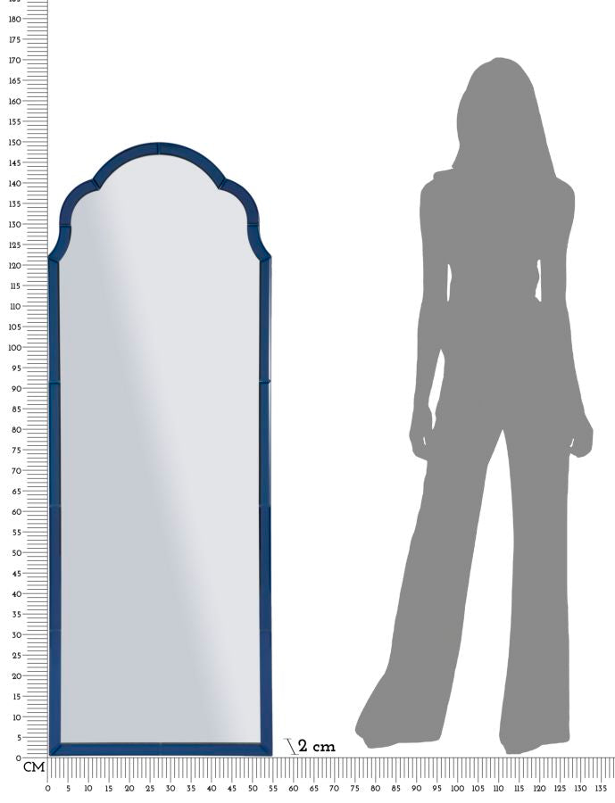 SPECCHIO DA MURO TANGERI BLU - FERRETTI