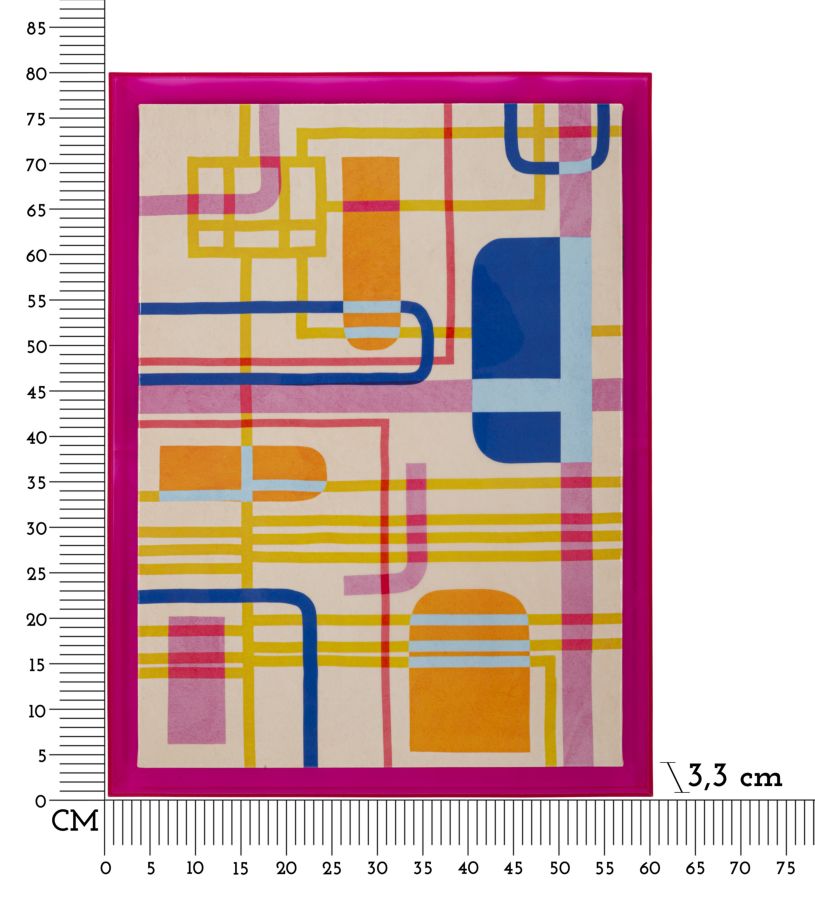 STAMPA SU TELA LACCATTO MODIS C/CORNICE -A- FERRETTI