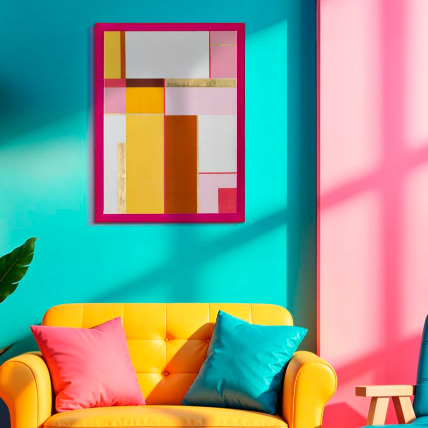 STAMPA SU TELA LACCATTO ACRYLIC C/CORNICE -B- FERRETTI