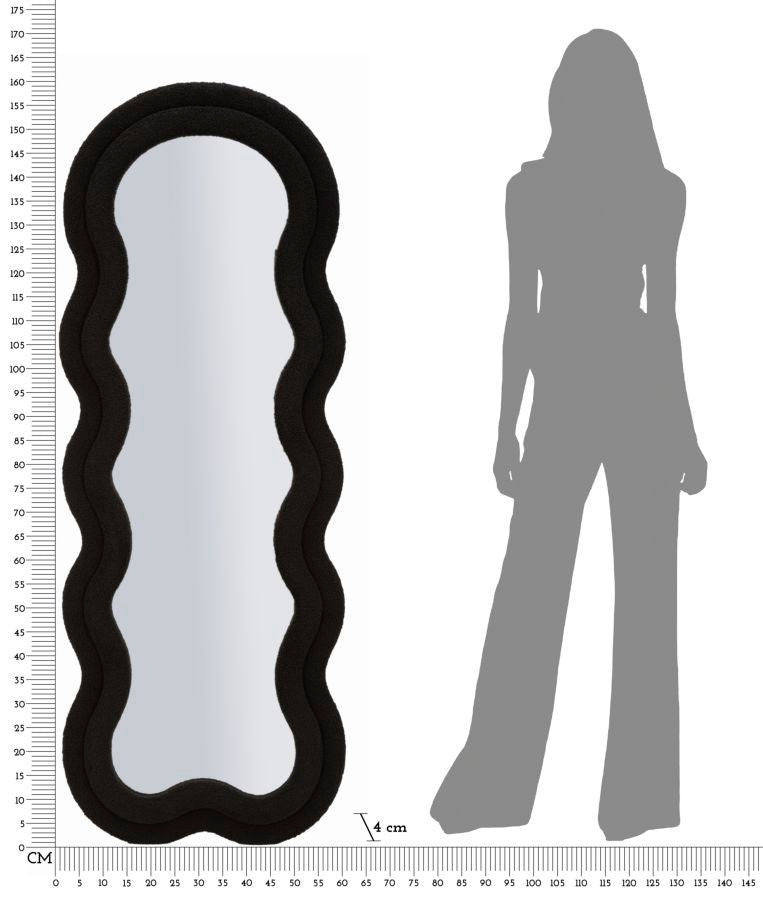 SPECCHIO DA MURO TEDDY NERO - FERRETTI