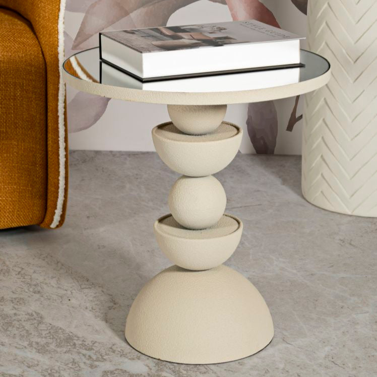 TAVOLINETTO DUNE C/SPECCHIO CM Ø 40,5X42 - FERRETTI