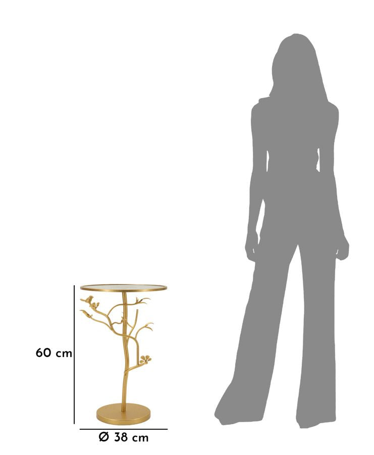 TAVOLINETTO BIRDS GLASS - FERRETTI