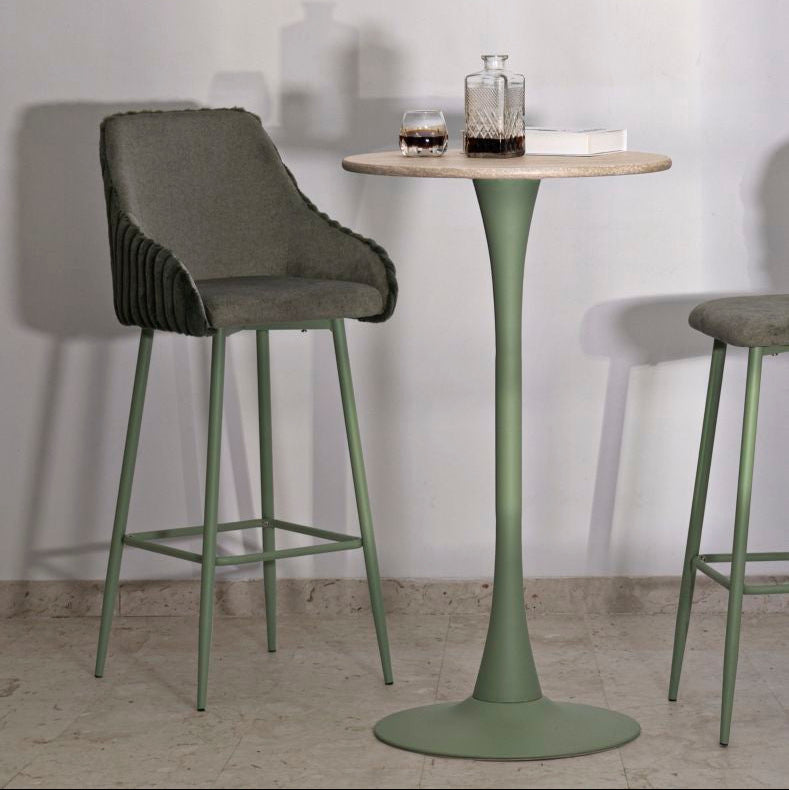 SGABELLO BAR ALASKA -A- VERDE SET 2 PZ - FERRETTI