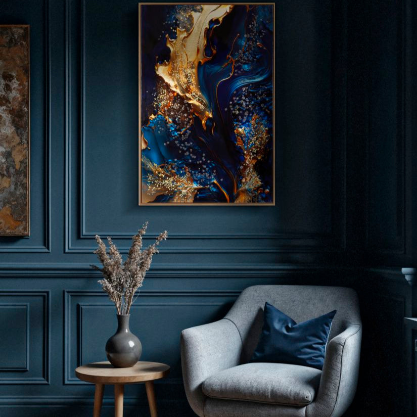 STAMPA SU TELA LACCATA C/CORNICE ANDROMEDA -A- FERRETTI