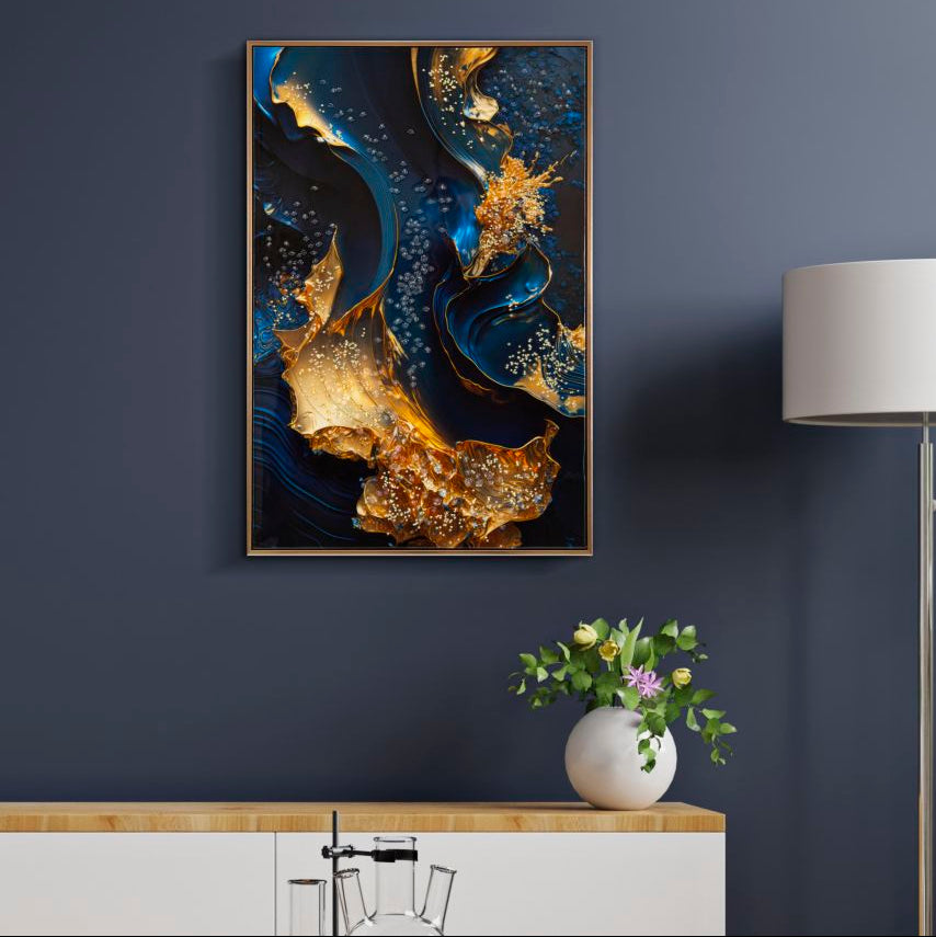 STAMPA SU TELA LACCATA C/CORNICE ANDROMEDA -B- FERRETTI