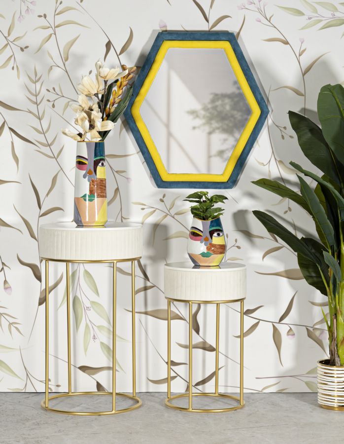 TAVOLINETTI ALTI WEDDING ROTONDI SET 2 PZ - FERRETTI