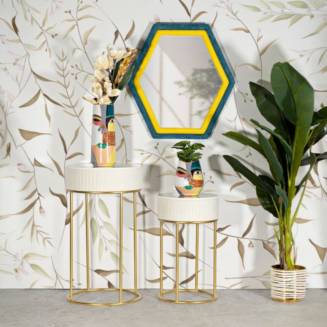 TAVOLINETTI ALTI WEDDING ROTONDI SET 2 PZ - FERRETTI