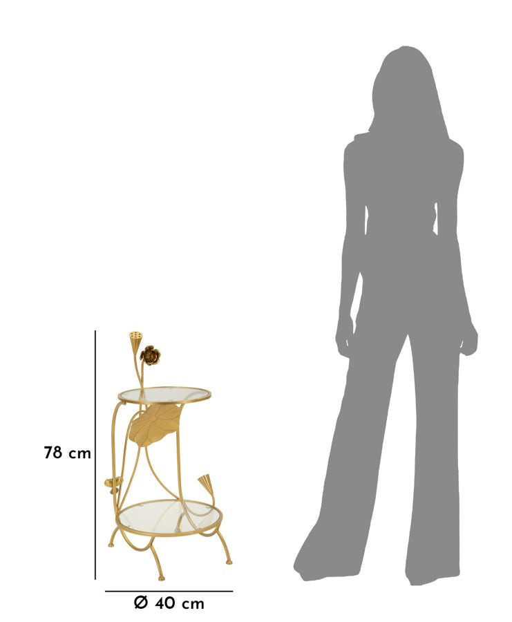 TAVOLINETTO 2 RIPIANI FLOWERS - FERRETTI