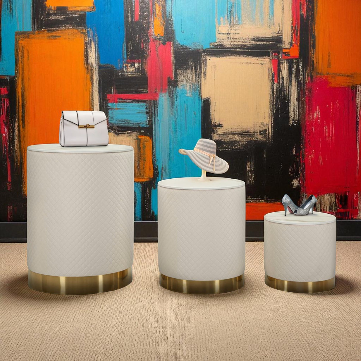 ESPOSITORE C/CONTENITORE SHOP SET 3 PZ - FERRETTI