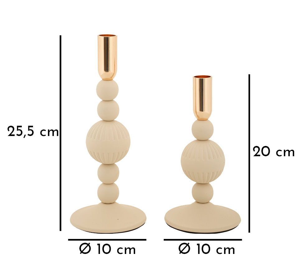 P/CAND ASTER CREMA SET 2 PZ - FERRETTI