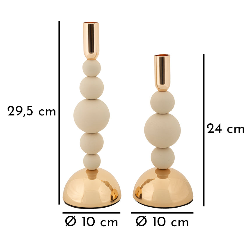P/CAND BOLLY CREMA SET 2 PZ - FERRETTI