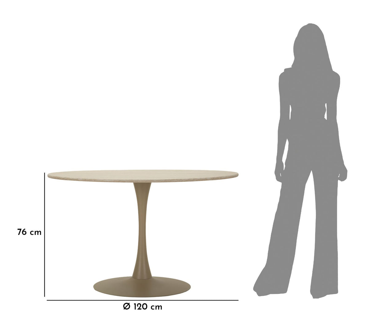 TAVOLO DA PRANZO STOCCOLMA CREMA - FERRETTI