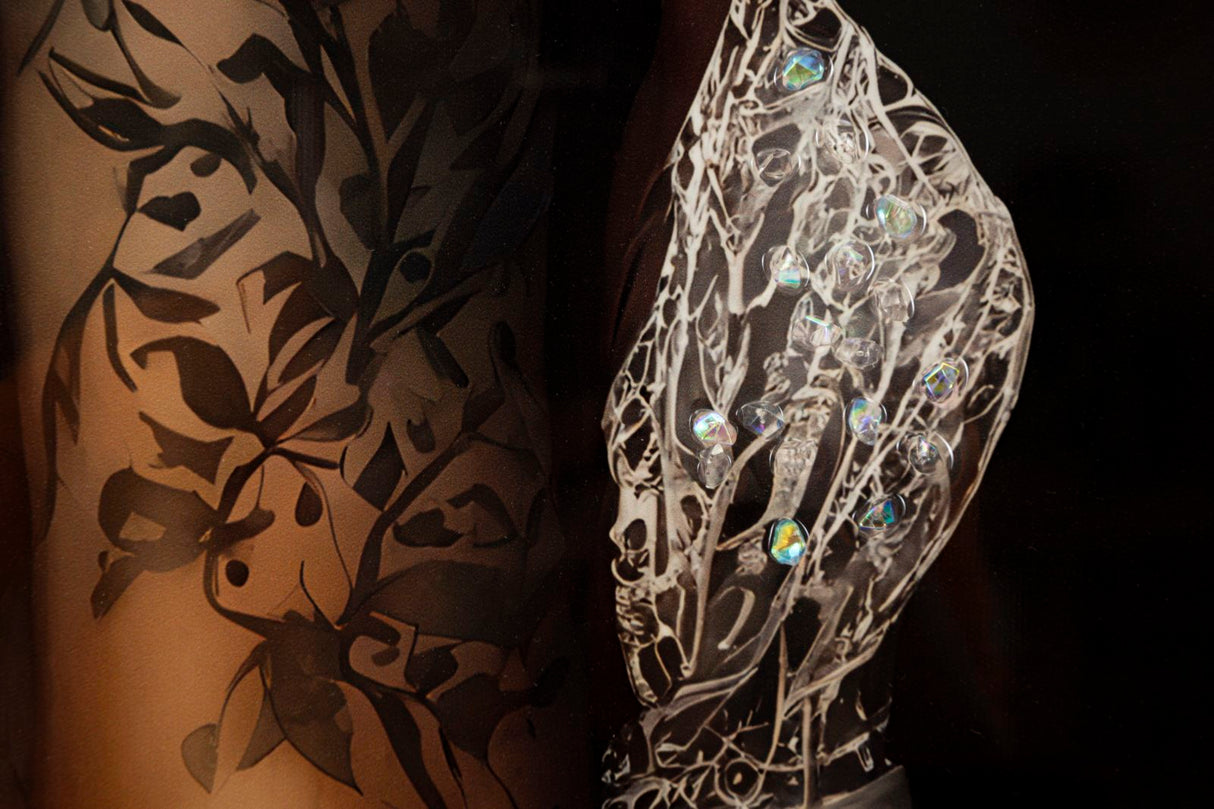 STAMPA DIPINTA SU TELA LACCATA PERSIAN C/CORNICE -A- FERRETTI