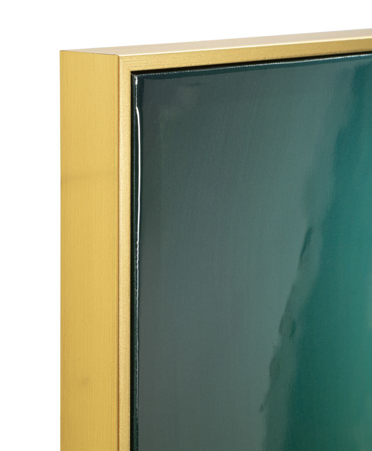 STAMPA DECORATA SU TELA LACCATA C/CORNICE BUTTERLY -B- FERRETTI