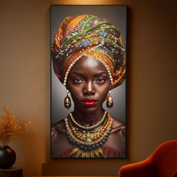 STAMPA DECORATA SU TELA LACCATA C/CORNICE MAYA CM 60X4X120 - FERRETTI