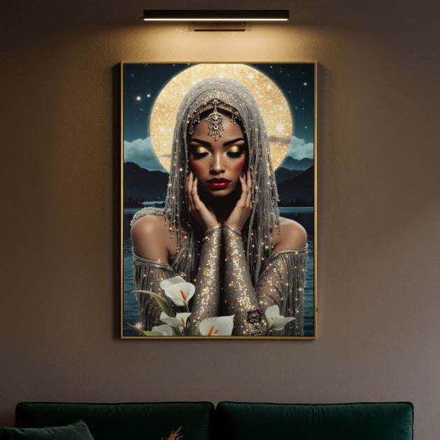 STAMPA C/LED SU TELA LACCATA C/CORNICE VENUS - FERRETTI