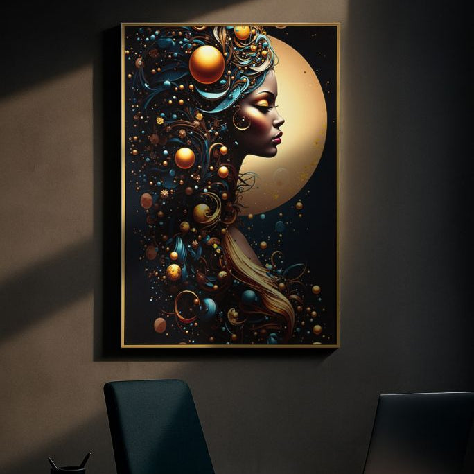 STAMPA C/LED SU TELA LACCATA C/CORNICE MINERVA -A- FERRETTI