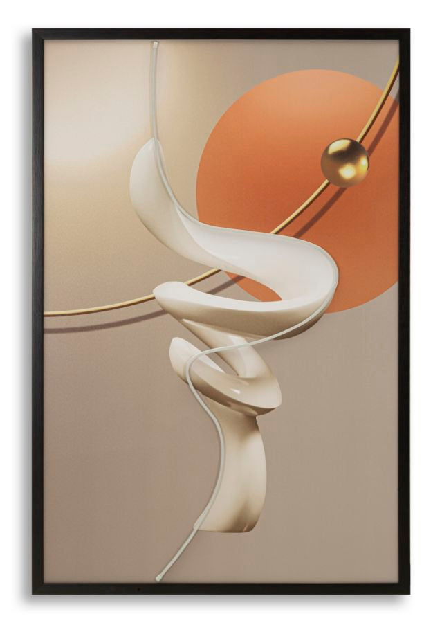 STAMPA C/LED SU TELA ABSTRACT -B- CM 80X4X120