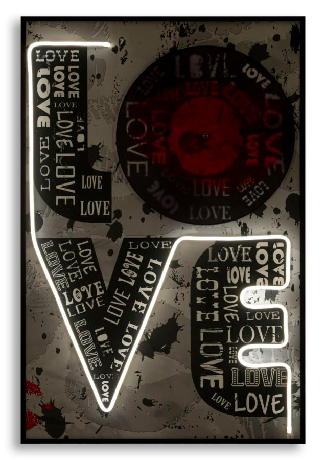 STAMPA C/LED SU TELA LOVE (APPLICAZIONE 3D ACRILICO) - FERRETTI